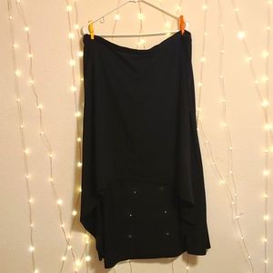 Derek heart 3x long black skirt